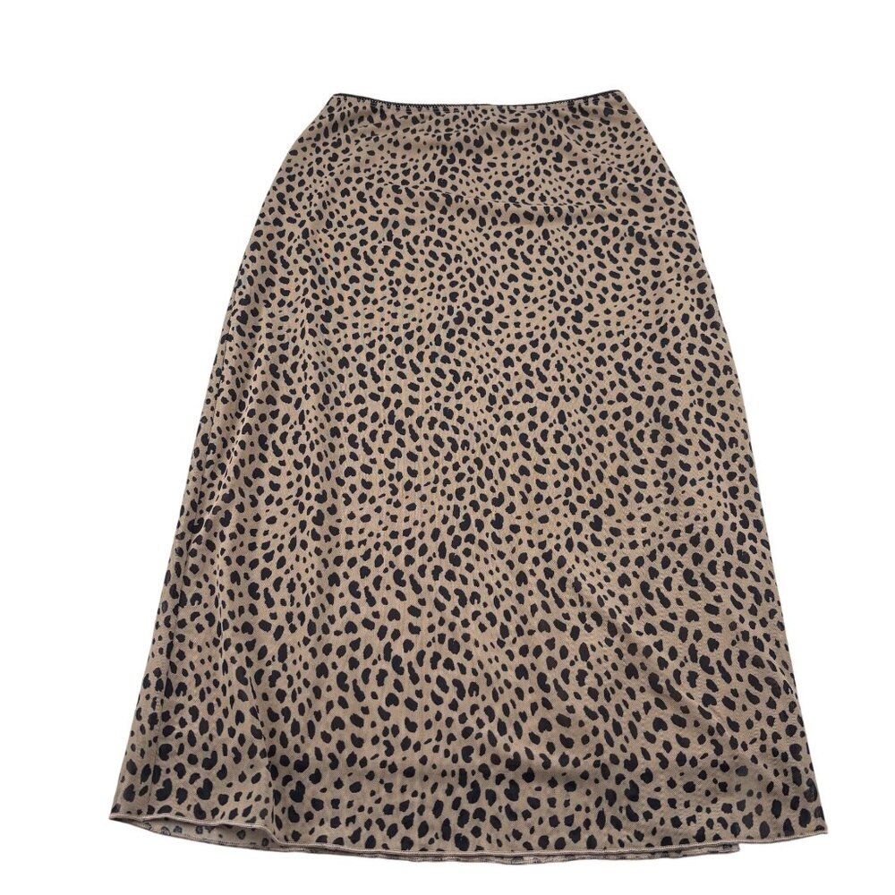Leopard Print Midi Skirt